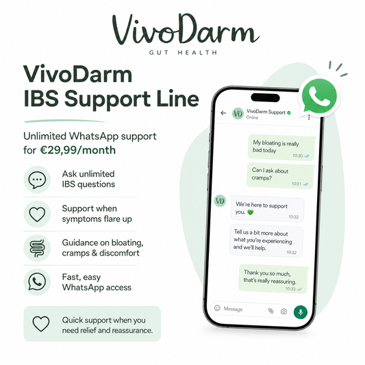 Your personal IBS Coach — right on WhatsApp
